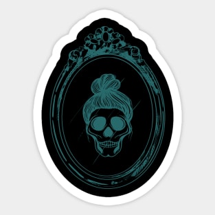 reflection skull Sticker